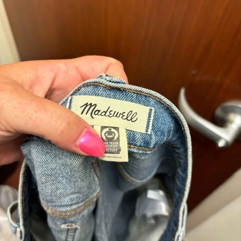 Madewell The Perfect Jean Short Snyder Wash Tencel Edition